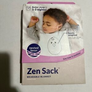Nested Bean Zen Sack Wearable Blanket - White